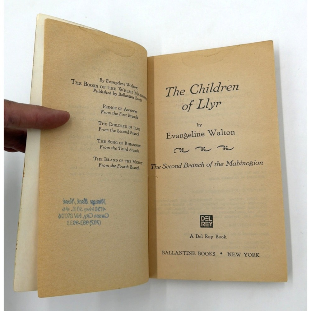 The Island of the Mighty + Children Of Llyr  Evangeline Walton 1979/1978 - Picture 8 of 11
